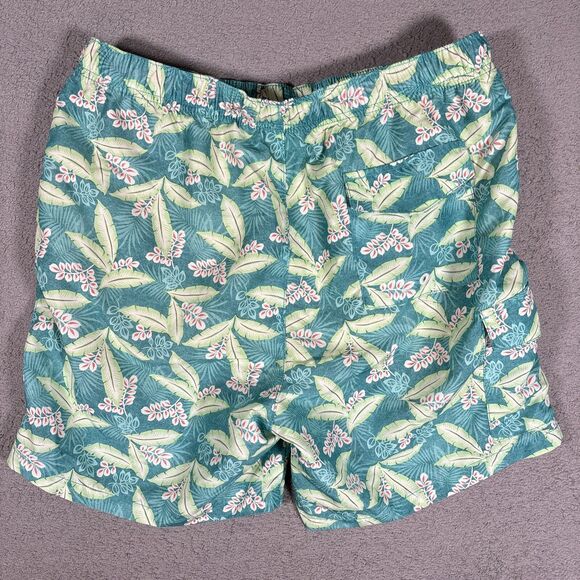 Tommy Bahama Relax Swim Trunks Men’s Size L Blue Green Floral Print Beach Palms - Picture 10 of 10